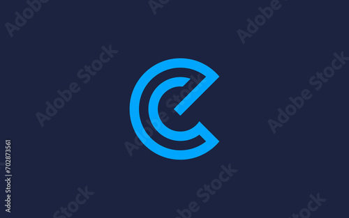letter ce or ec circle logo icon design vector design template inspiration photo