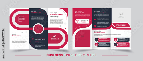 Business Excellence Triptych - Stylish Marketing Brochure Layout | Fully Editable & Organized layer