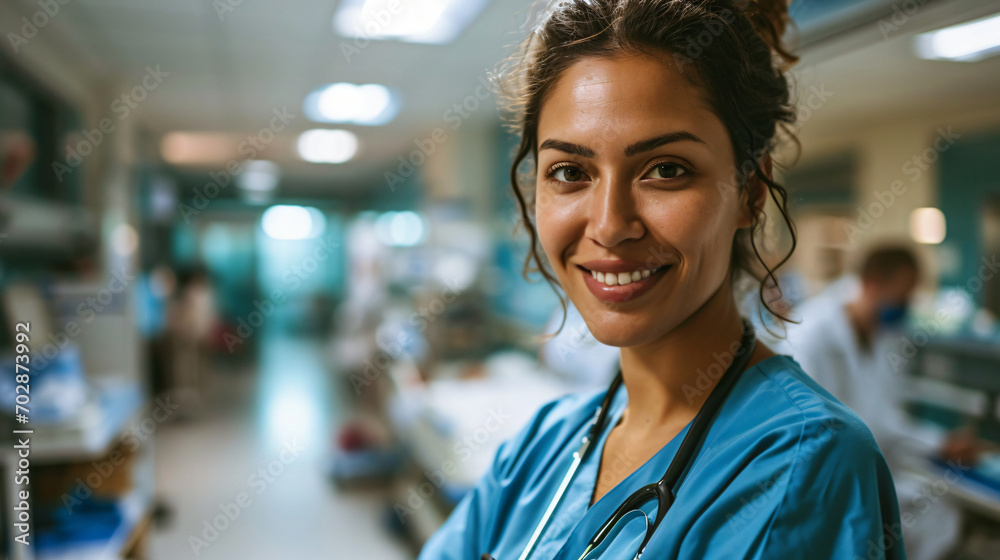 portrait of a doctor in hospital portrait of a doctor in hospital