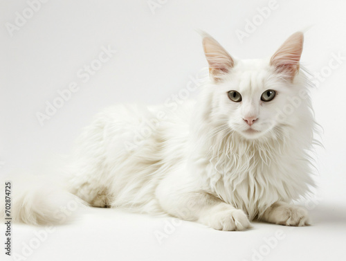 cat on white © Anthony