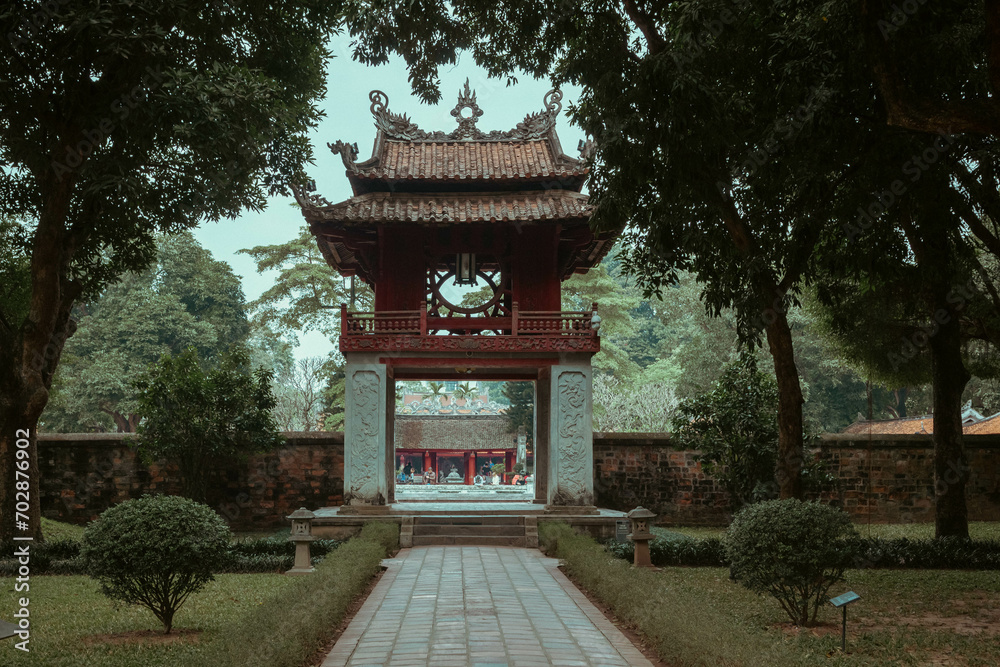 Obraz premium Van Mieu Temple Ha Noi Vietnam
