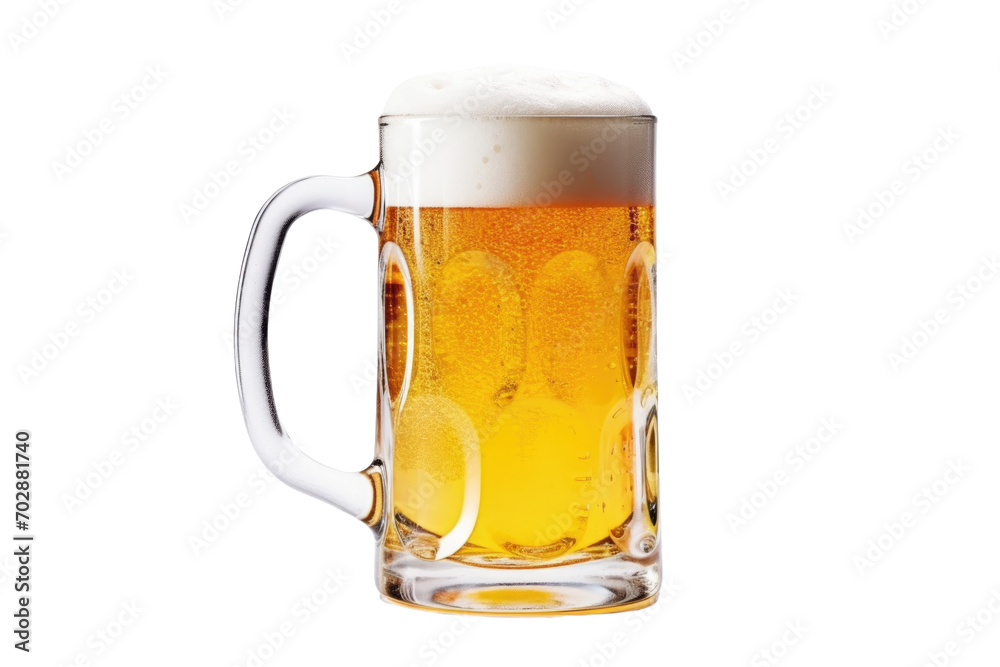 Cold Beer in Frosted Mug, transparent background, png Cold Beer in Frosted Mug, transparent background, png