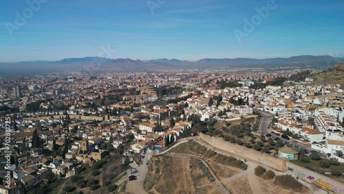 La Alhambra Aerial View In Andalucia