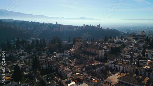 Aerial View Of Granada In Spain