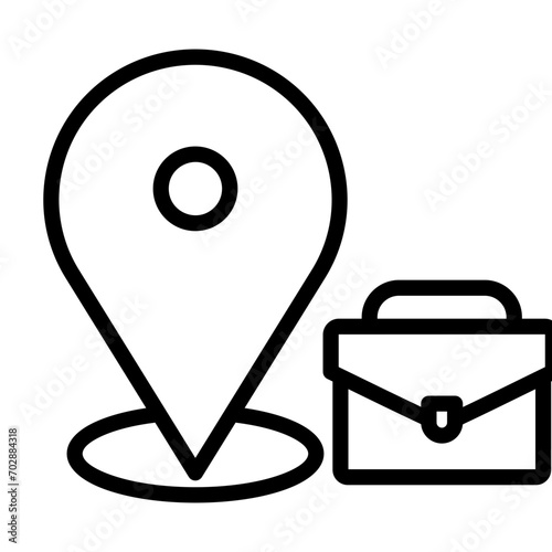 Work Location Icon Element For Design
