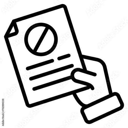 Resignation Icon Element For Design