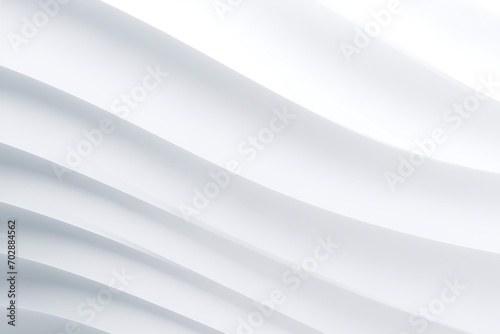 White background. Monochromatic, minimalist depiction of smooth, flowing white curves