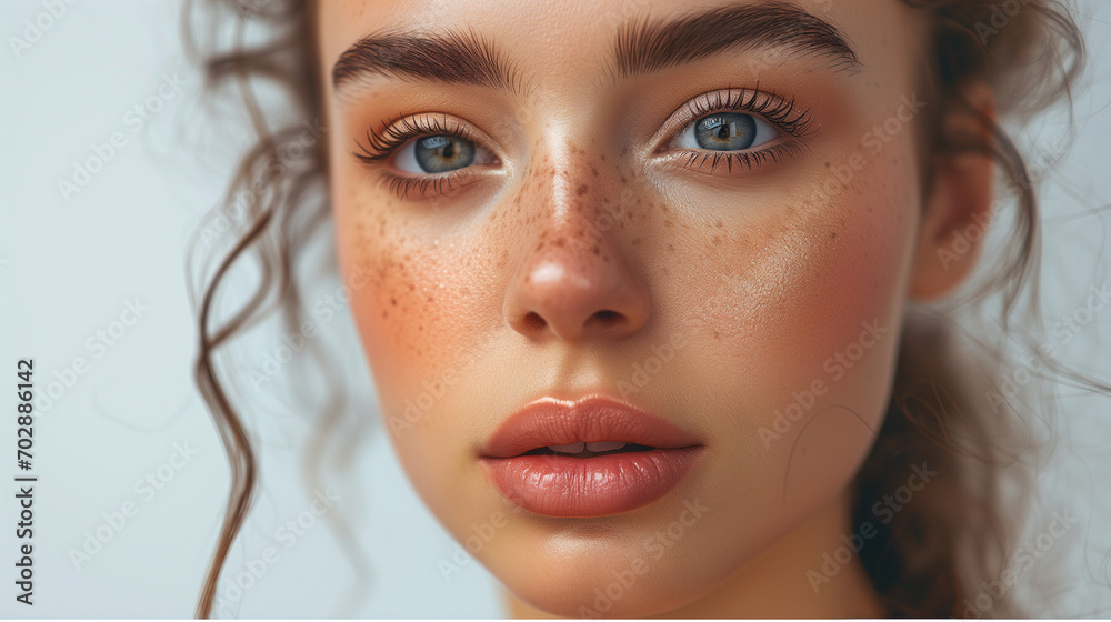 A model woman portrait in light shades ultra detailed A model woman portrait in light shades ultra detailed