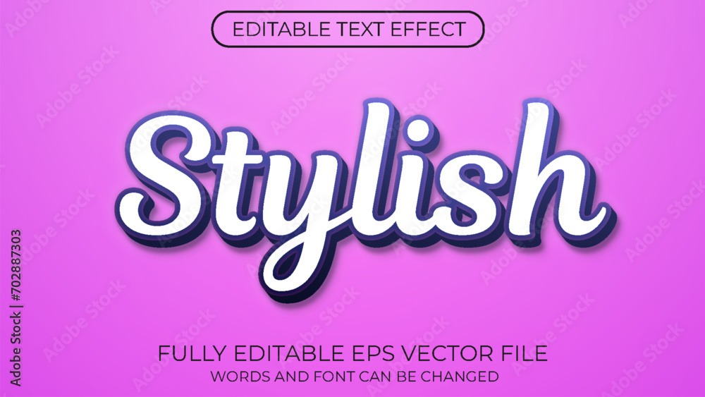 Stylish editable text effect. Text Style Effect