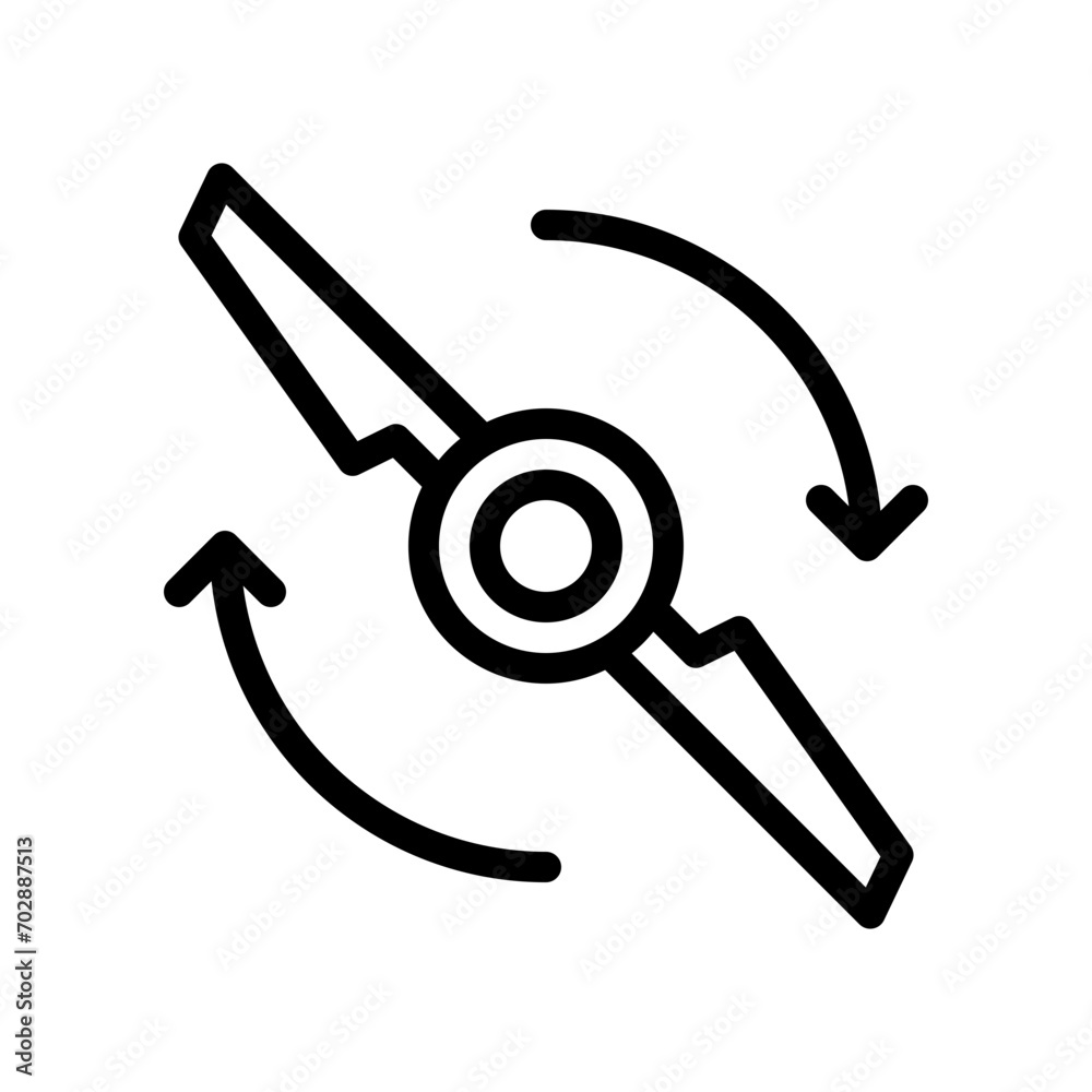 propeller line icon propeller line icon
