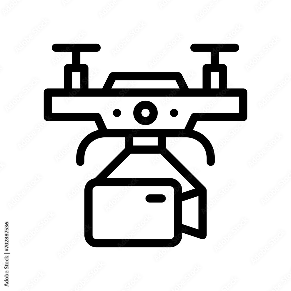 drone line icon drone line icon