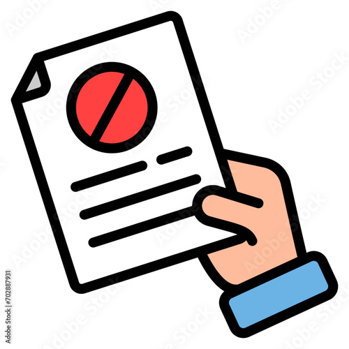 Resignation Icon Element For Design