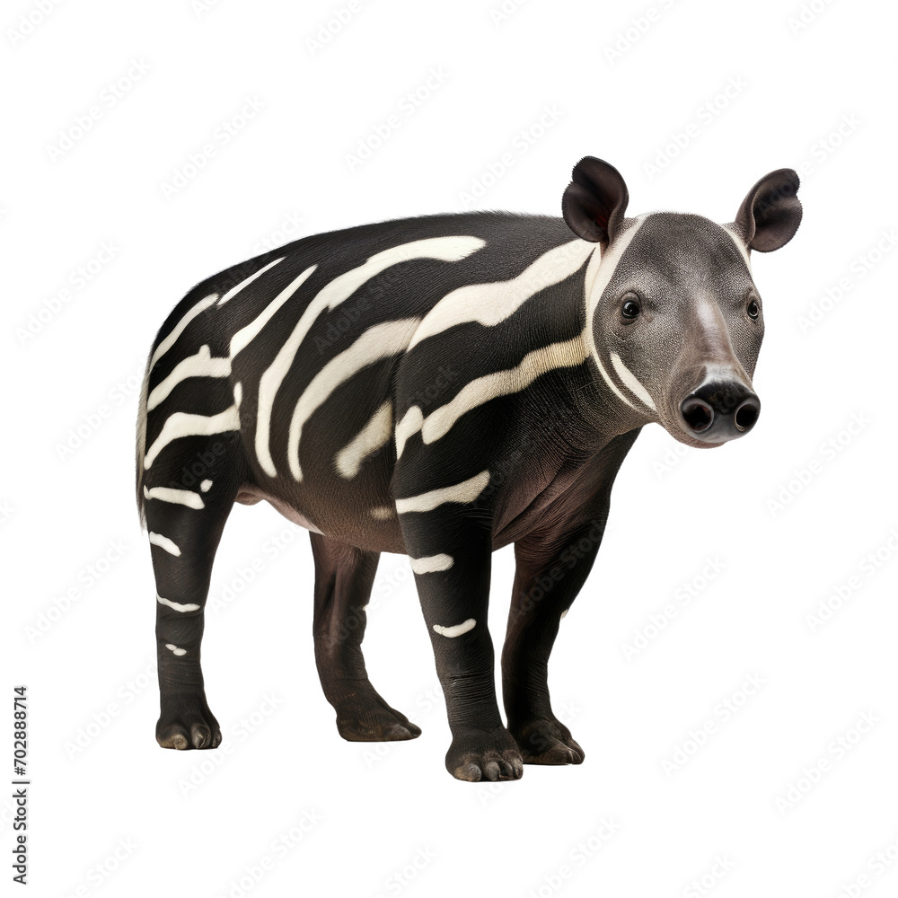 Tapir isolated on white or transparent background Tapir isolated on white or transparent background