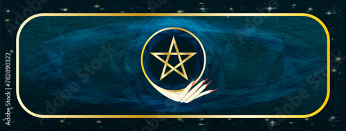 Facebook cover. Ace of Pentacles