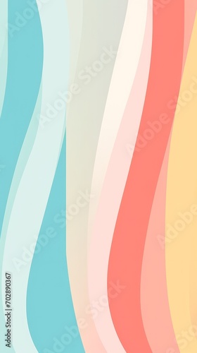 Multicolored Background with Wavy Lines