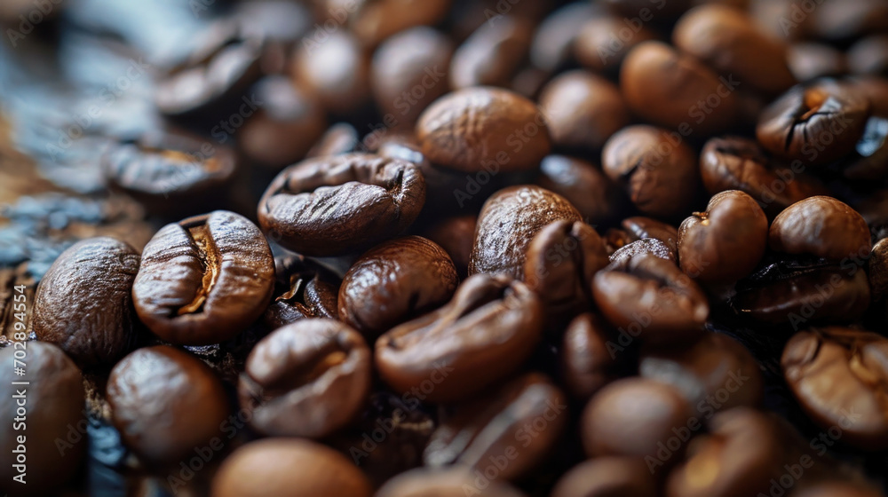 close up of Coffee beans close up of Coffee beans