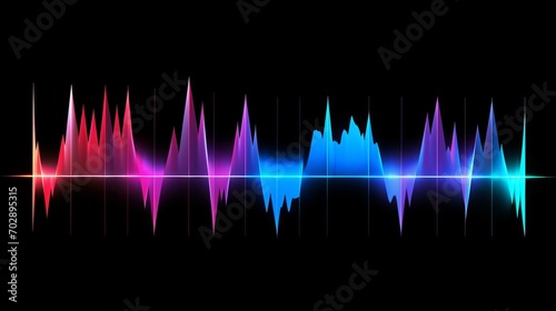 sound wave background, music, audio spikes, waves musical, ECG photo