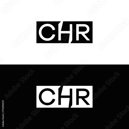 CHR logo. CHR set , C H R design. White CHR letter. CHR, C H R letter logo design. Initial letter CHR letter logo set, linked circle uppercase monogram logo. C H R letter logo vector design. 