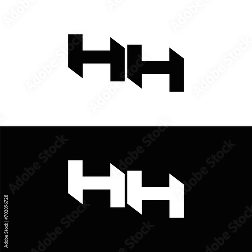 HH logo. HH set , H H design. White HH letter. HH, H H letter logo design. Initial letter HH letter logo set, linked circle uppercase monogram logo. H H letter logo vector design.	
