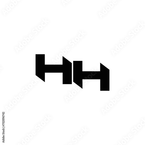 HH logo. HH set , H H design. White HH letter. HH, H H letter logo design. Initial letter HH letter logo set, linked circle uppercase monogram logo. H H letter logo vector design. 