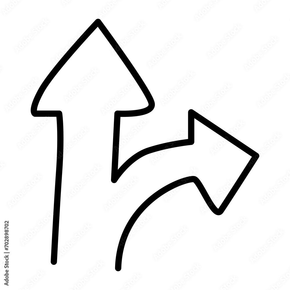 Arrow abstract hand drawn doodle with transparent background Arrow abstract hand drawn doodle with transparent background