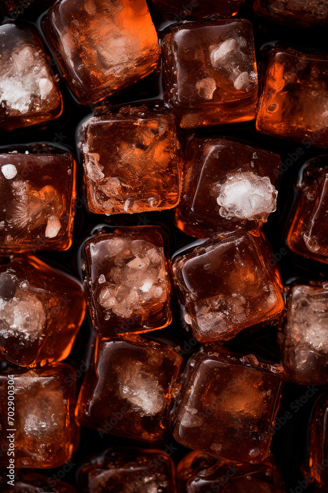 close-up of ice in cognac close-up of ice in cognac