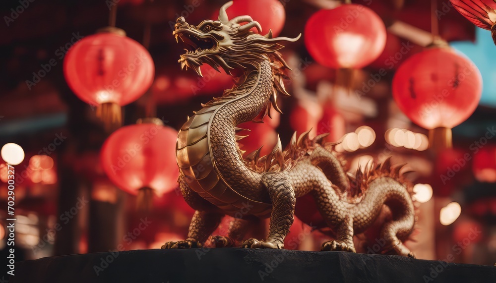 Chinese colorful dragon in the celebration of the Chinese New Year and lunar new year Chinese colorful dragon in the celebration of the Chinese New Year and lunar new year