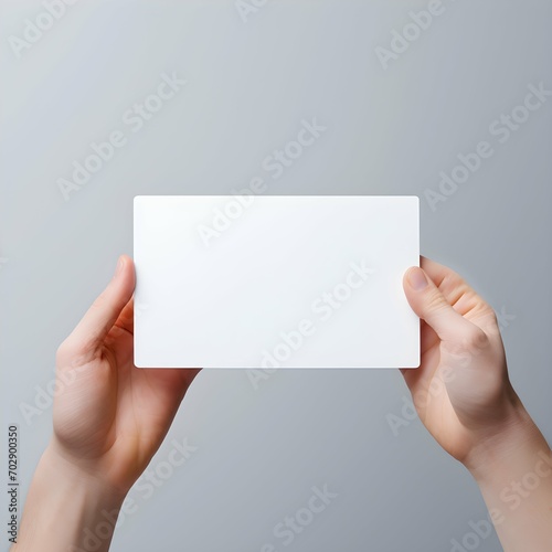 plain card on a plain white background