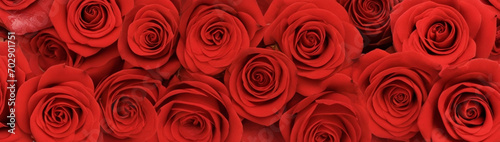 Background with red roses. AI