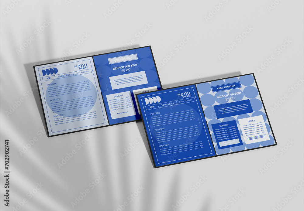 Horizontal Menu Mockup Stock Template | Adobe Stock