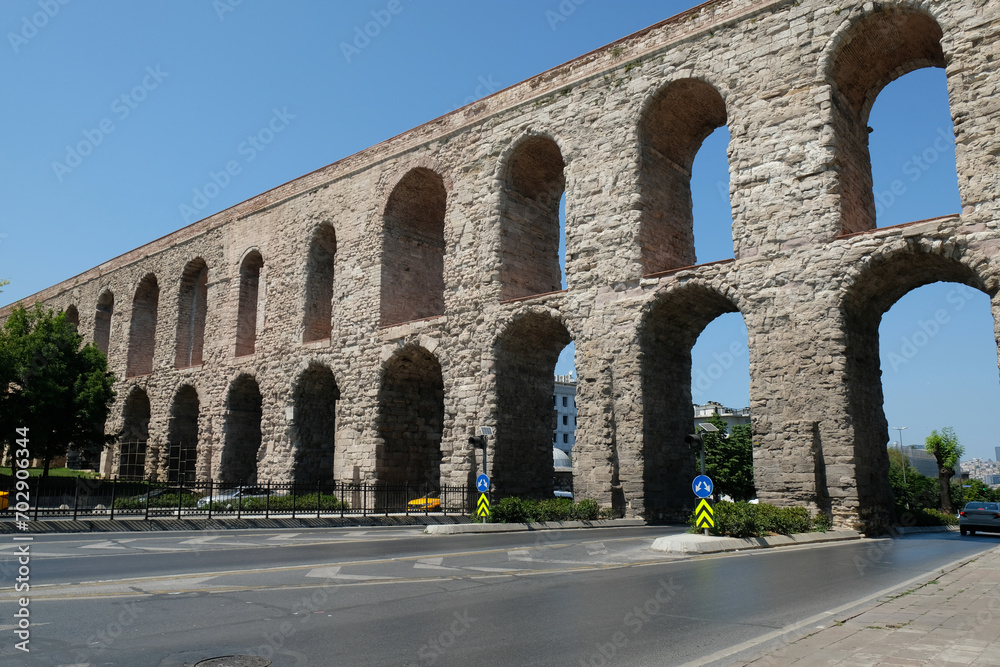 ruins of an aqueduct in Istanbul	