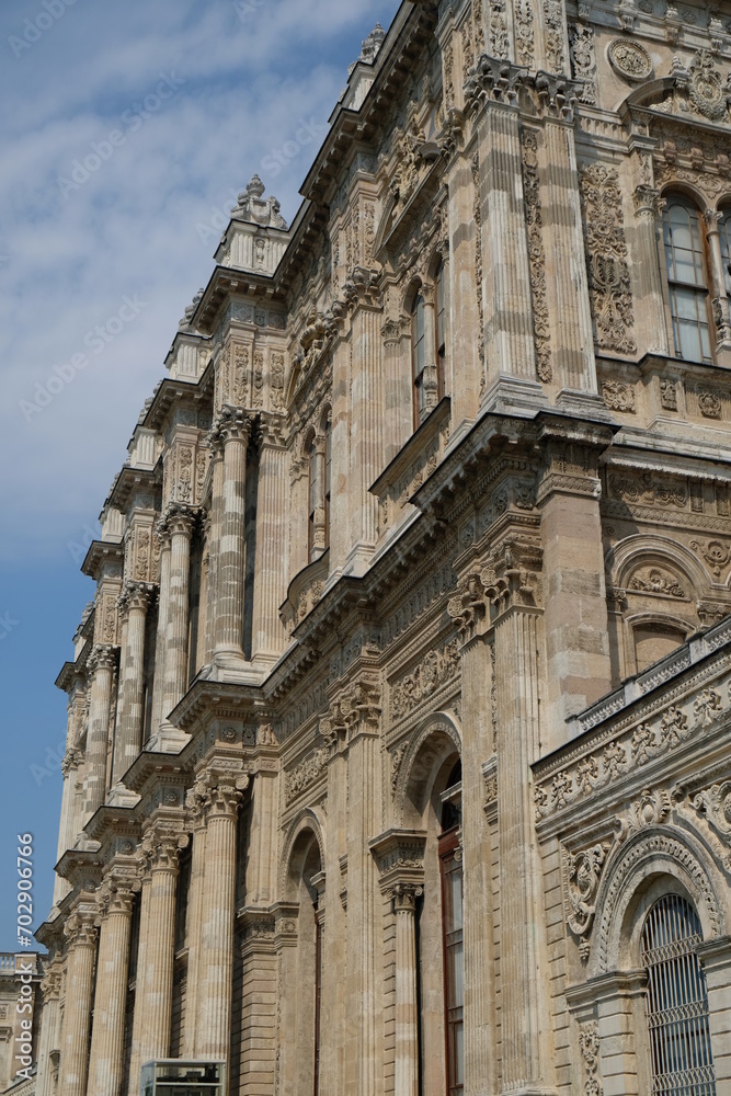facade of Dolmabahce Palace, Istanbul	