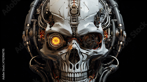 Skull of a human size robot