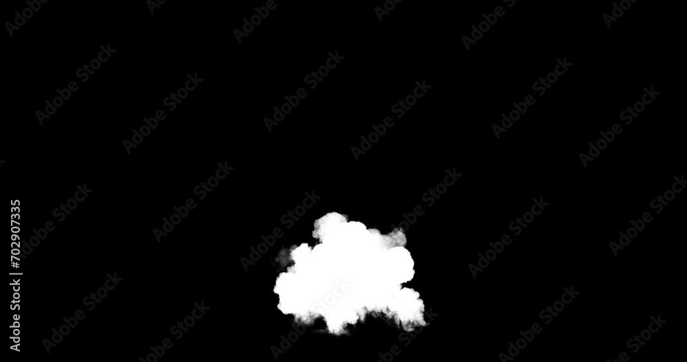 Big artillery aerial explosion with particles, shock waves, fire and smoke. Isolated black background and alpha mask Big artillery aerial explosion with particles, shock waves, fire and smoke. Isolated black background and alpha mask