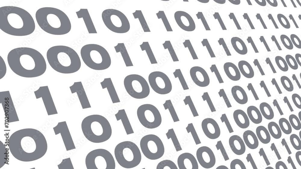 Cyber security lines of binary code on white background visualisation of technology background, data breach verification, automated data processing formula in digital world