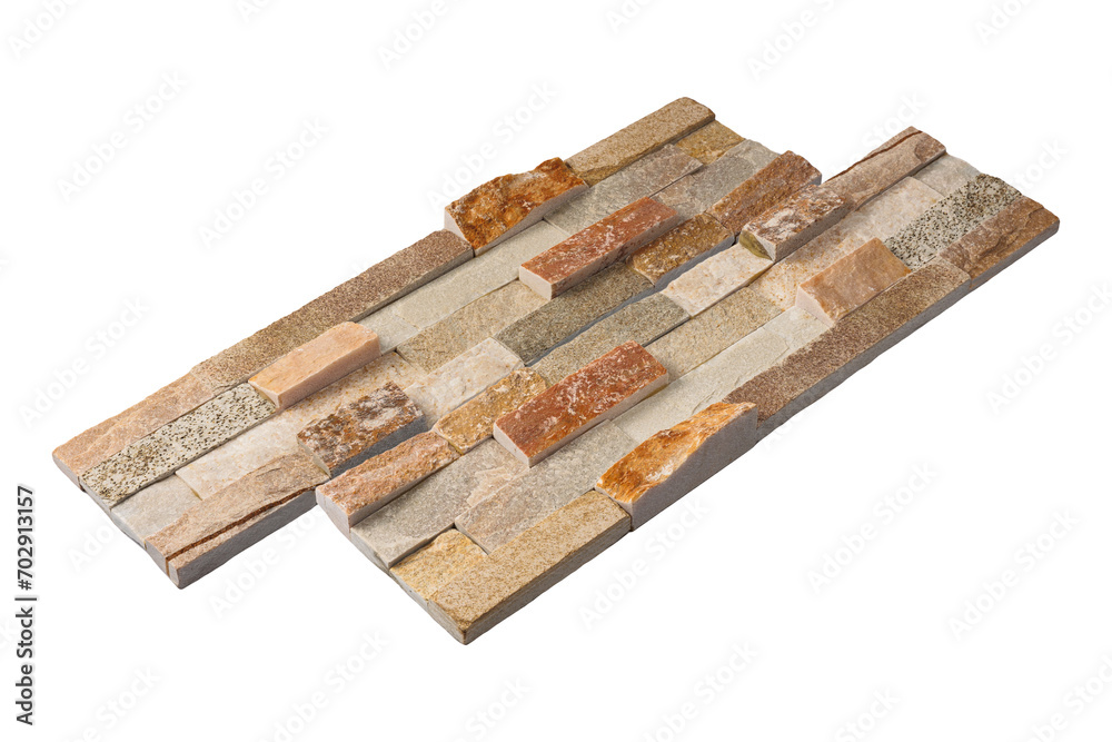 Fototapeta premium Natural stone wall panel, Stone Wall Cladding Tile, Natural stone wall panels used extravagantly interior and exterior wall, stone mosaic tiles