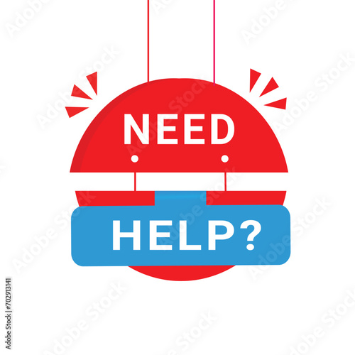 Need help label design modern hanging style. Marketing promotion or sale Banner template. Vector illustration