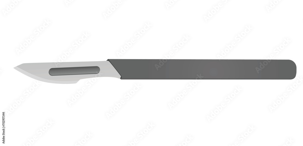 Surgical thin scalpel. vector illustration Surgical thin scalpel. vector illustration