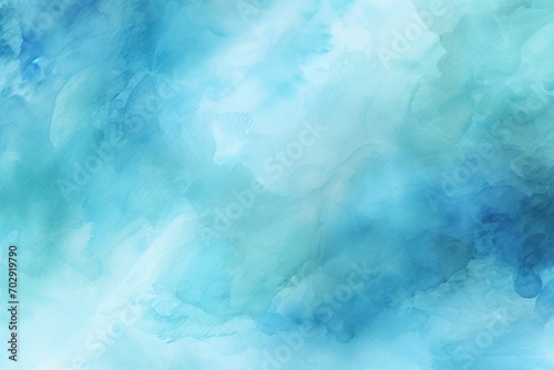 Turquoise Blue watercolor abstract background