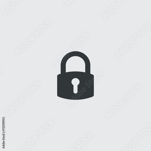 Padlock icon, security sign...