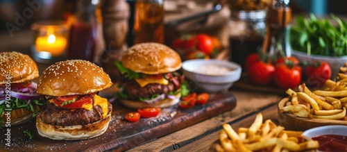 Pictures of prepared meals and crushed burger