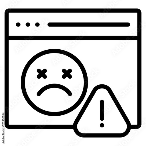 404 Error Icon Element For Design