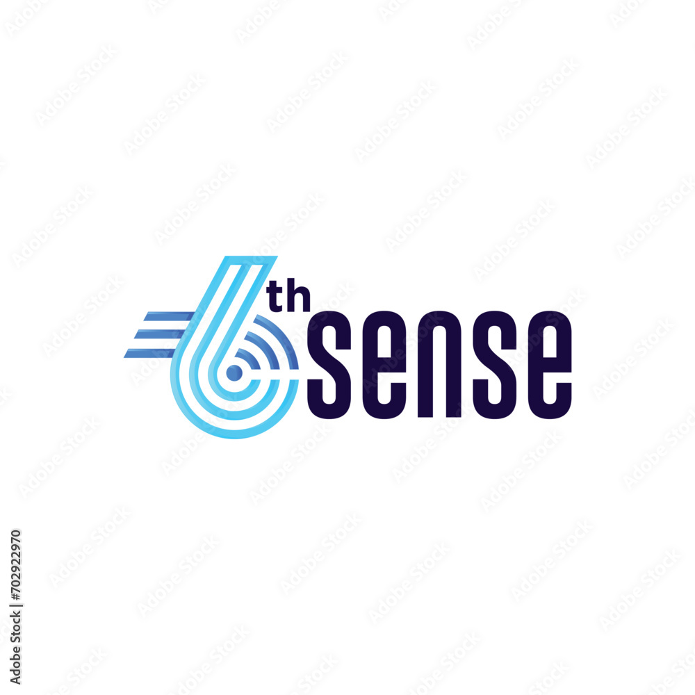 6 sixth sense concept logo design vector 6 sixth sense concept logo design vector