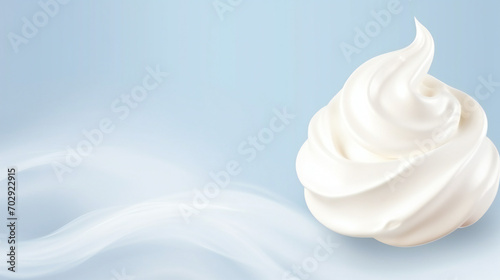 National Whipped Cream Day banner template. with lots of empty copy space for text. Generative AI