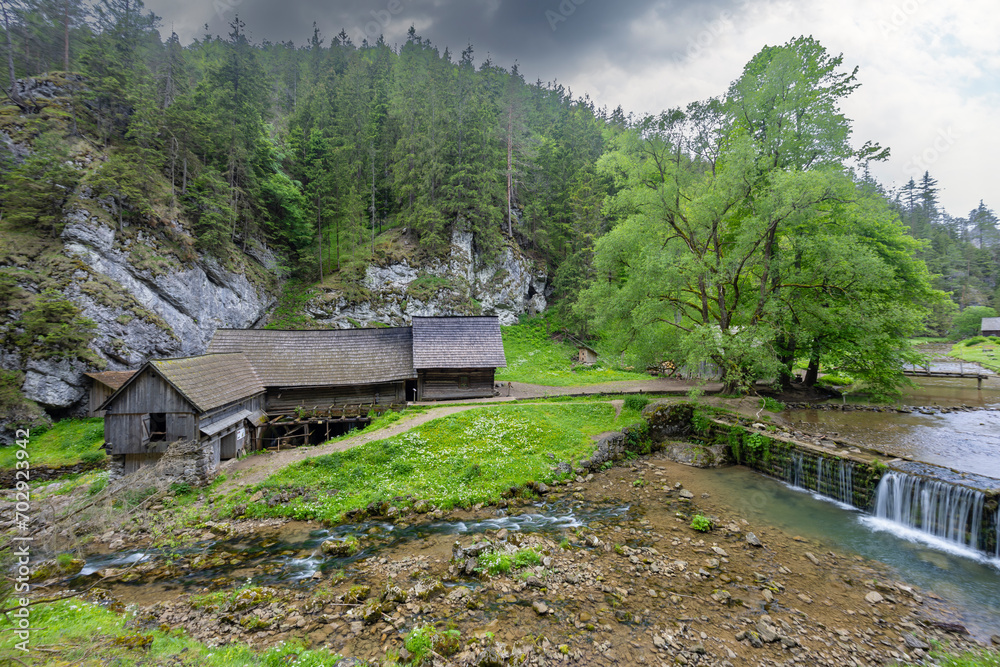 Oblazy water mills near Kvacany, Kvacianska valley, Slovakia Oblazy water mills near Kvacany, Kvacianska valley, Slovakia