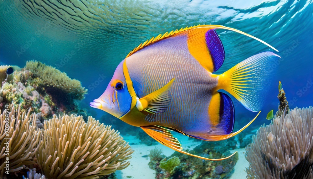 Obraz premium Queen Angelfish in Ocean