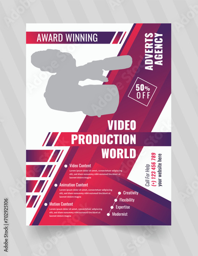 Video Production Flyer Design template
