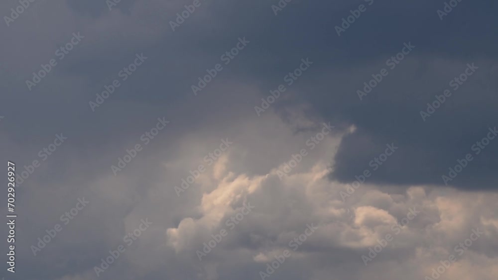Chaotic changes in clouds in time lapse, dramatic cloudscape Chaotic changes in clouds in time lapse, dramatic cloudscape