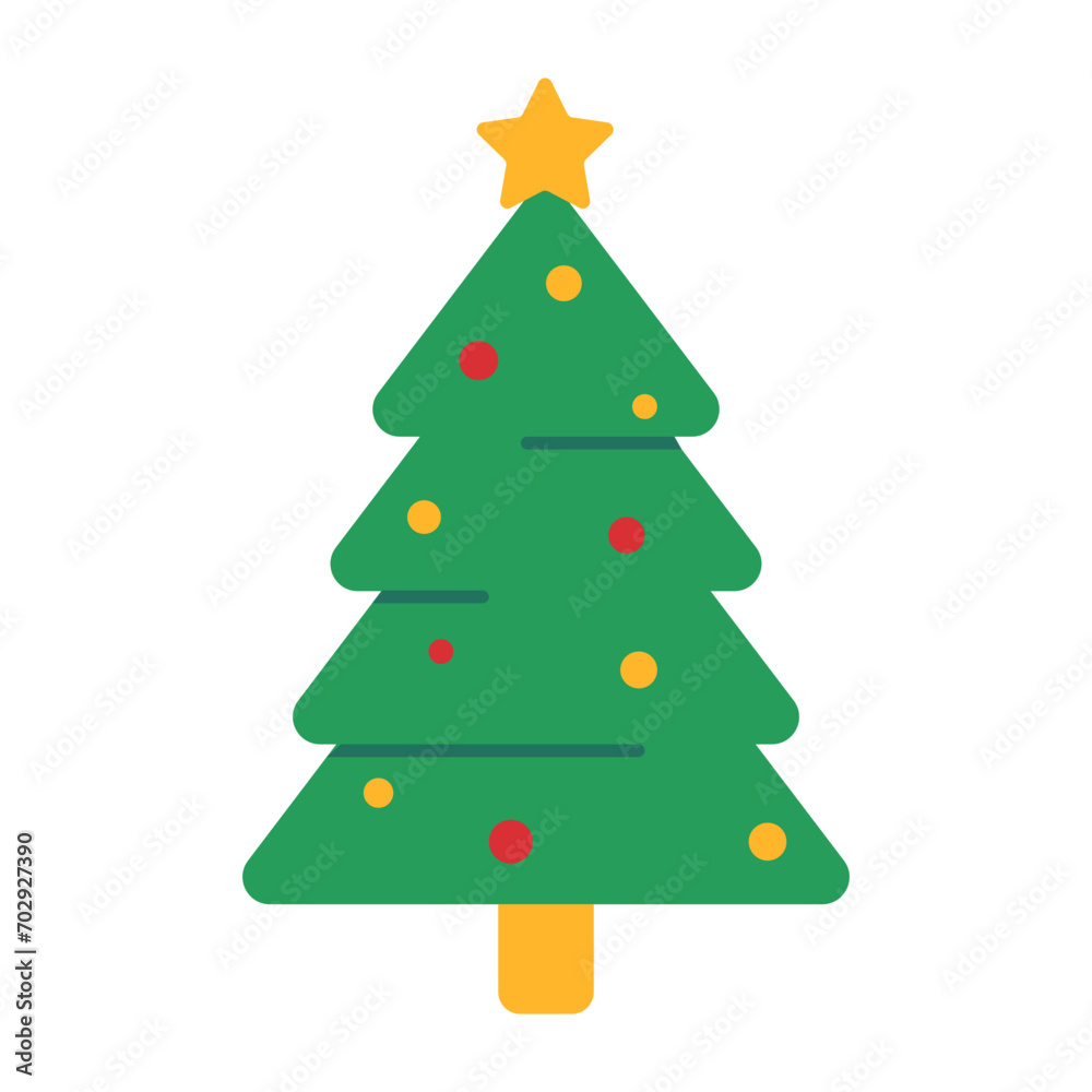Christmas tree icon. Christmas tree icon.