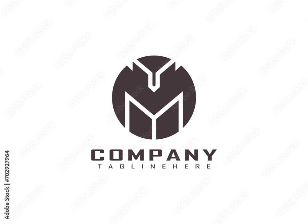 Abstract Initial Letter M and A or M only Circle Logo. Geometric Line Shapes Circular with Letter M AM MA Isolated on White Background. Suitable For Business and Branding Logos Abstract Initial Letter M and A or M only Circle Logo. Geometric Line Shapes Circular with Letter M AM MA Isolated on White Background. Suitable For Business and Branding Logos